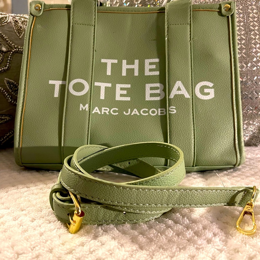 Marc Jacobs the Mini Leather Tote with Purse Strap